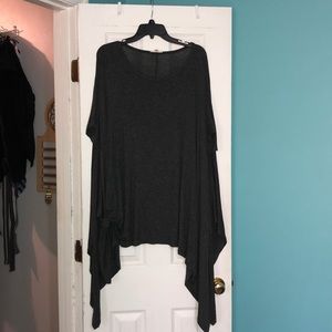 Grey flowy top